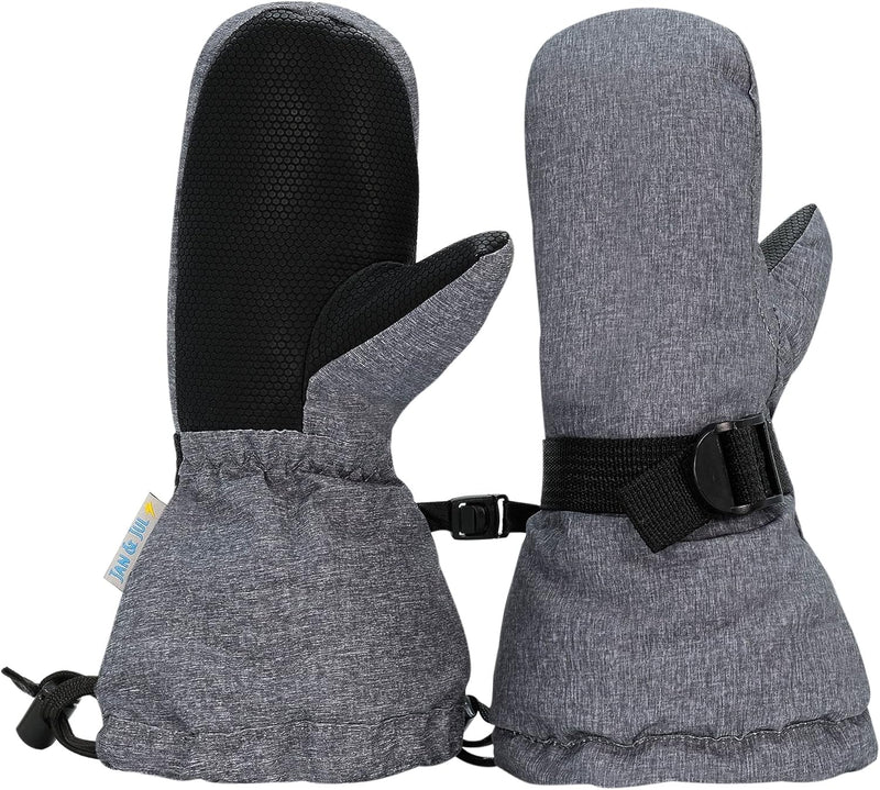 Mittens - Waterproof, snow, toasty-dry, Heather Grey, Small