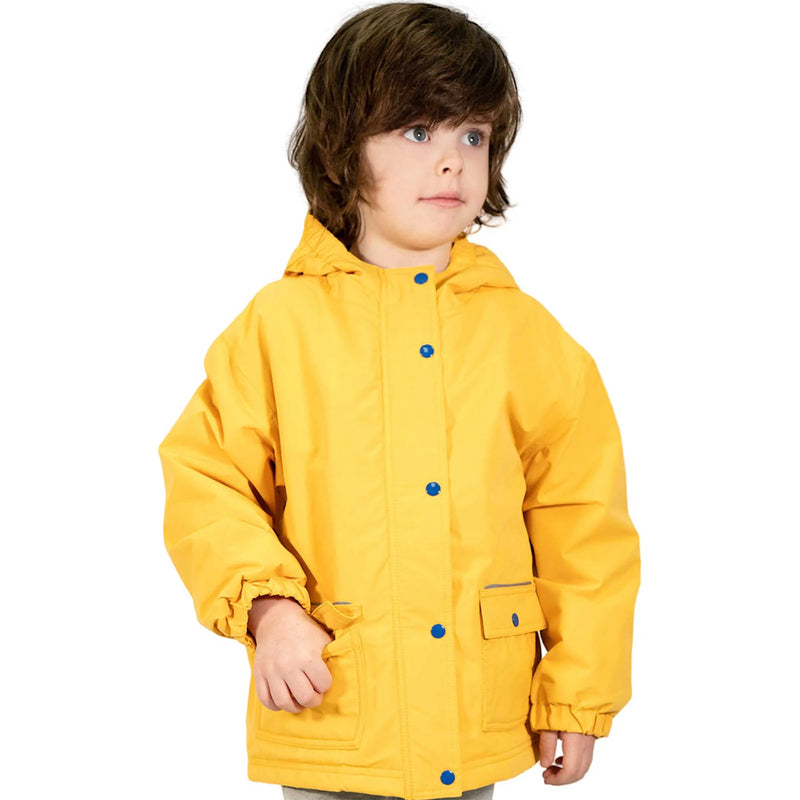 Jacket cozy-dry rain fleece lined - Yellow 1T